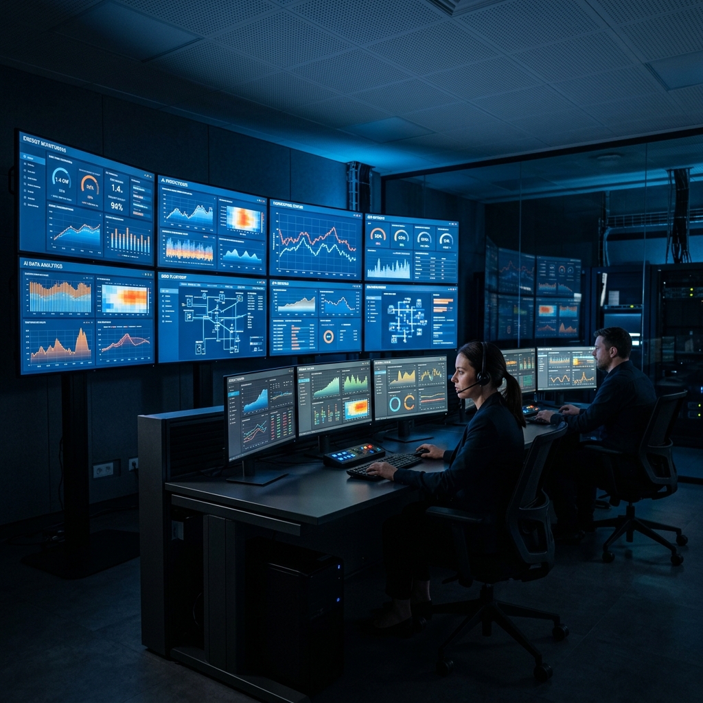Sistema de monitoreo con IA - Sala de control